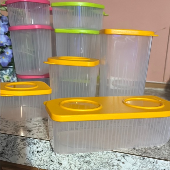 Colorful Stackable Kitchen Storage Containers - Picture 2 of 7